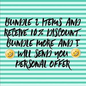 I offer 10% discount on all bundles of 2 items.